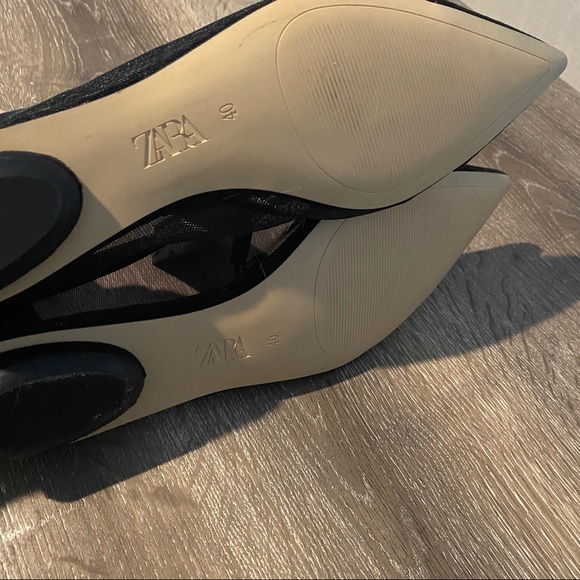 SOLD NWT Zara Mesh Ballet Flats - Picture 6 of 7